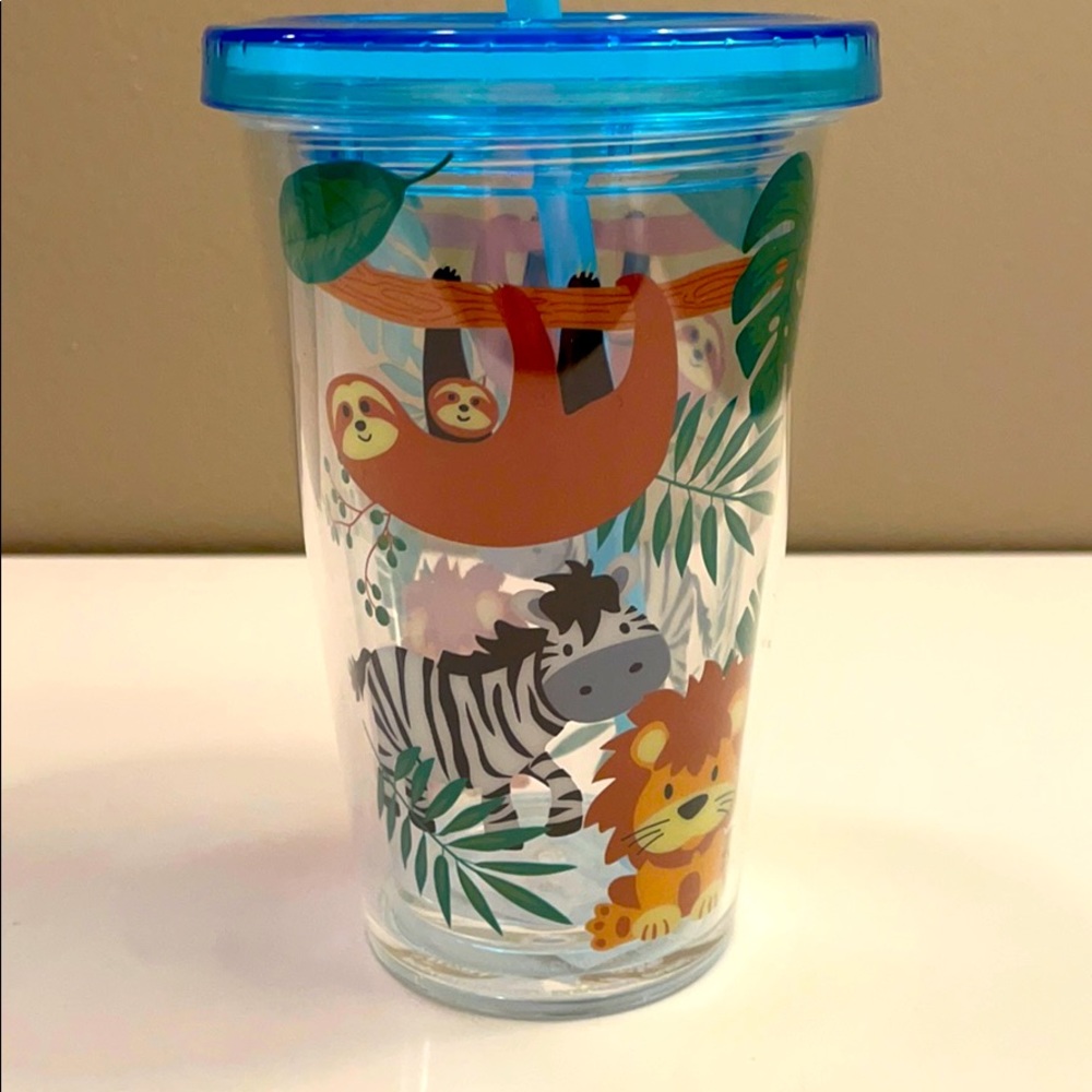 BPA Free Tumbler with Straw.